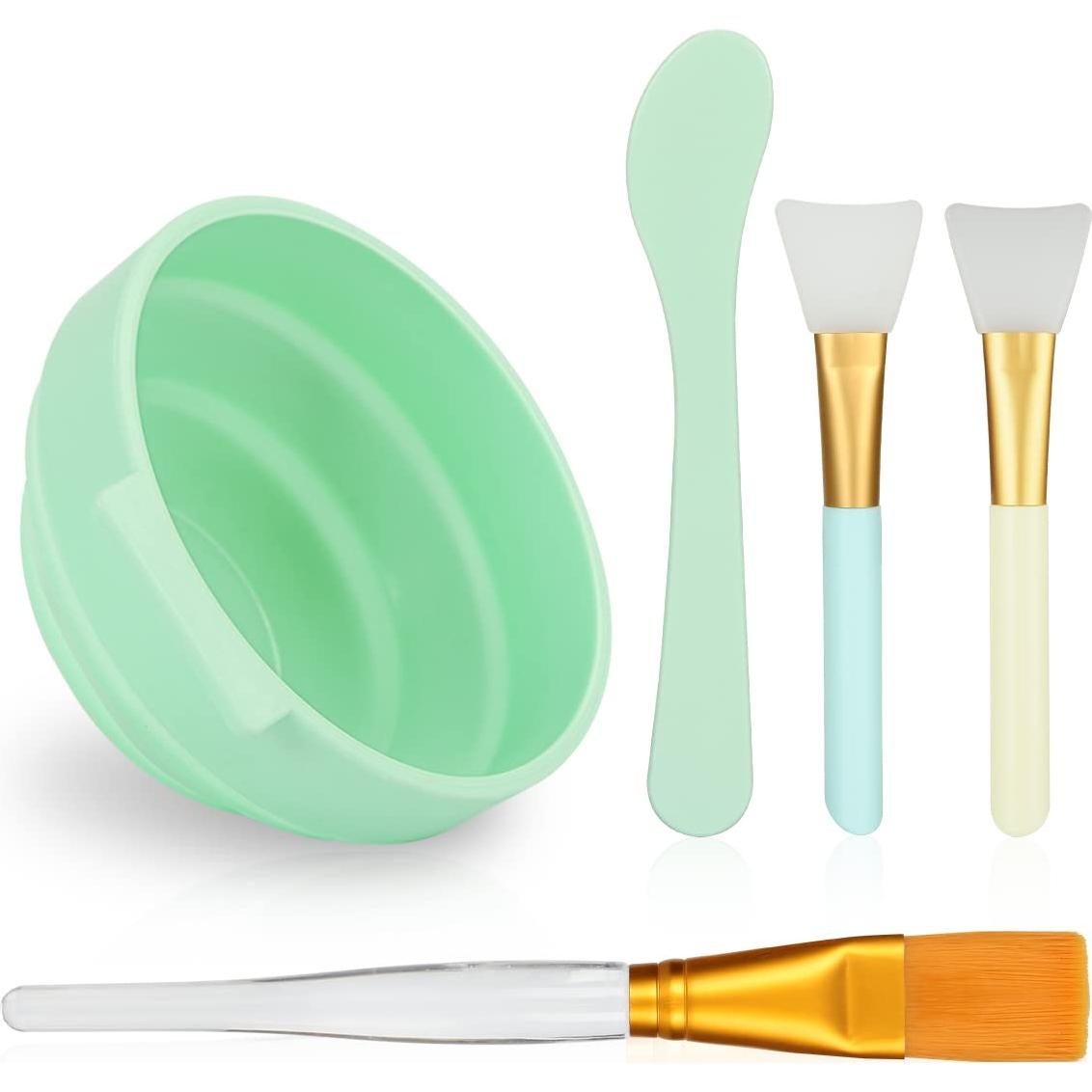 Juego de Tazones para Mezclar Mascarillas Faciales 5 en 1 Plazuria