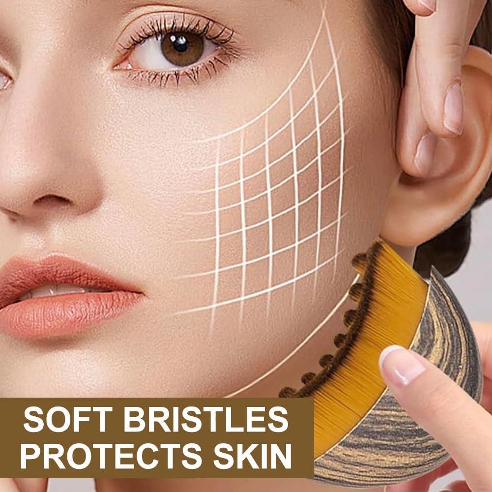 Cepillo Facial de Drenaje Linfático Ergonómico OVQ 2.54cm