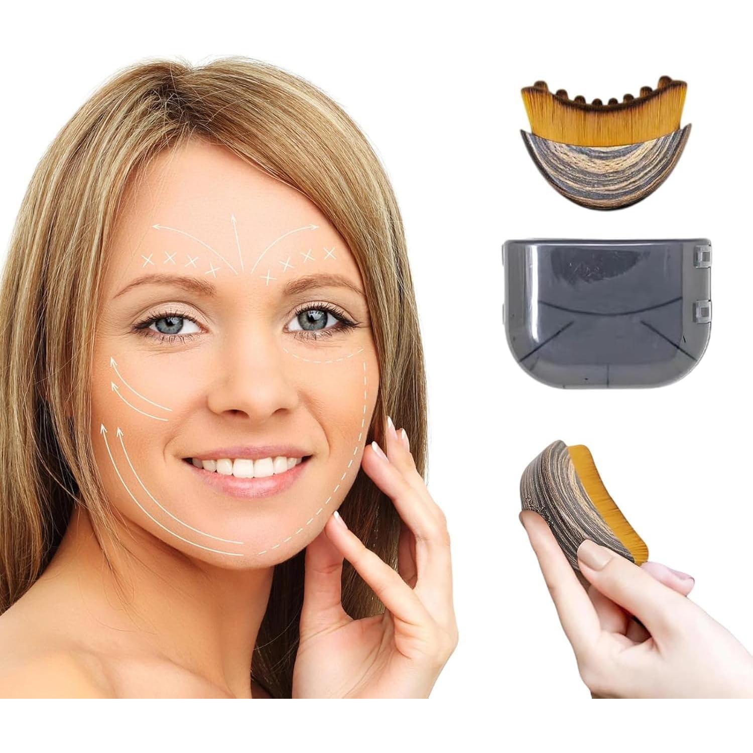 Cepillo Facial de Drenaje Linfático Ergonómico OVQ 2.54cm