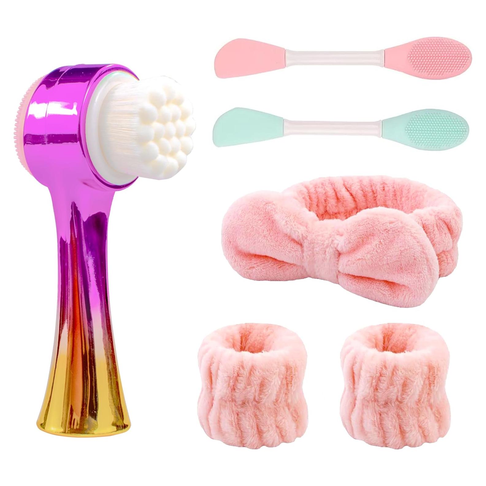 Set de Cepillos Faciales OHES 2 en 1 con Banda y Muñequera