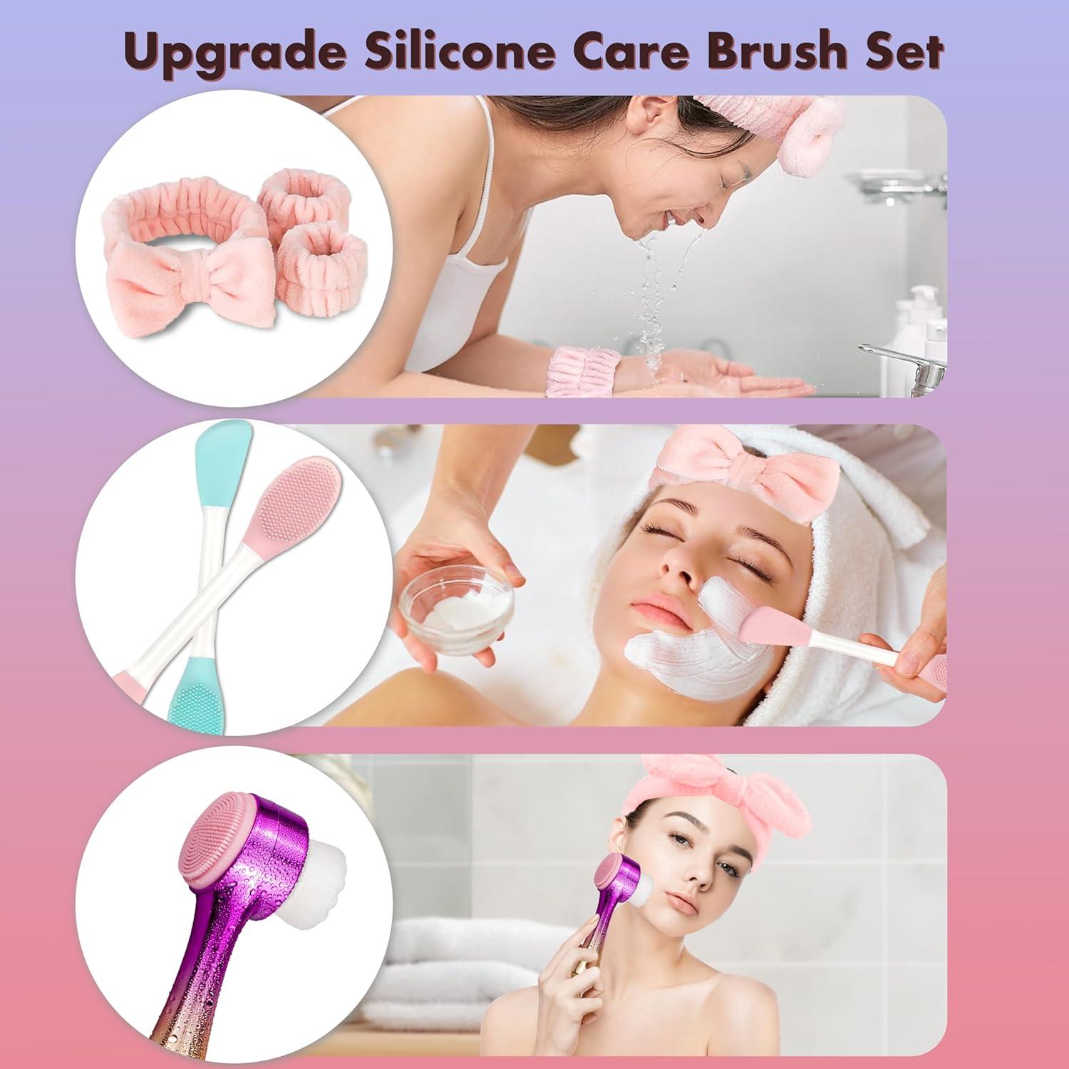 Set de Cepillos Faciales OHES 2 en 1 con Banda y Muñequera