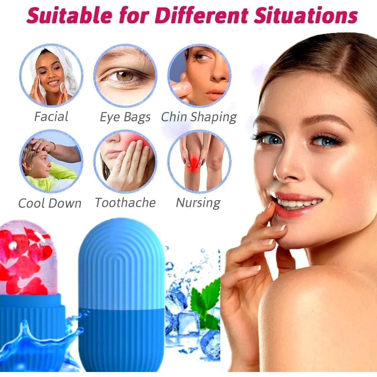 Paquete de 3 Rodillos de Hielo Facial GoldSpot - Terapia Fría