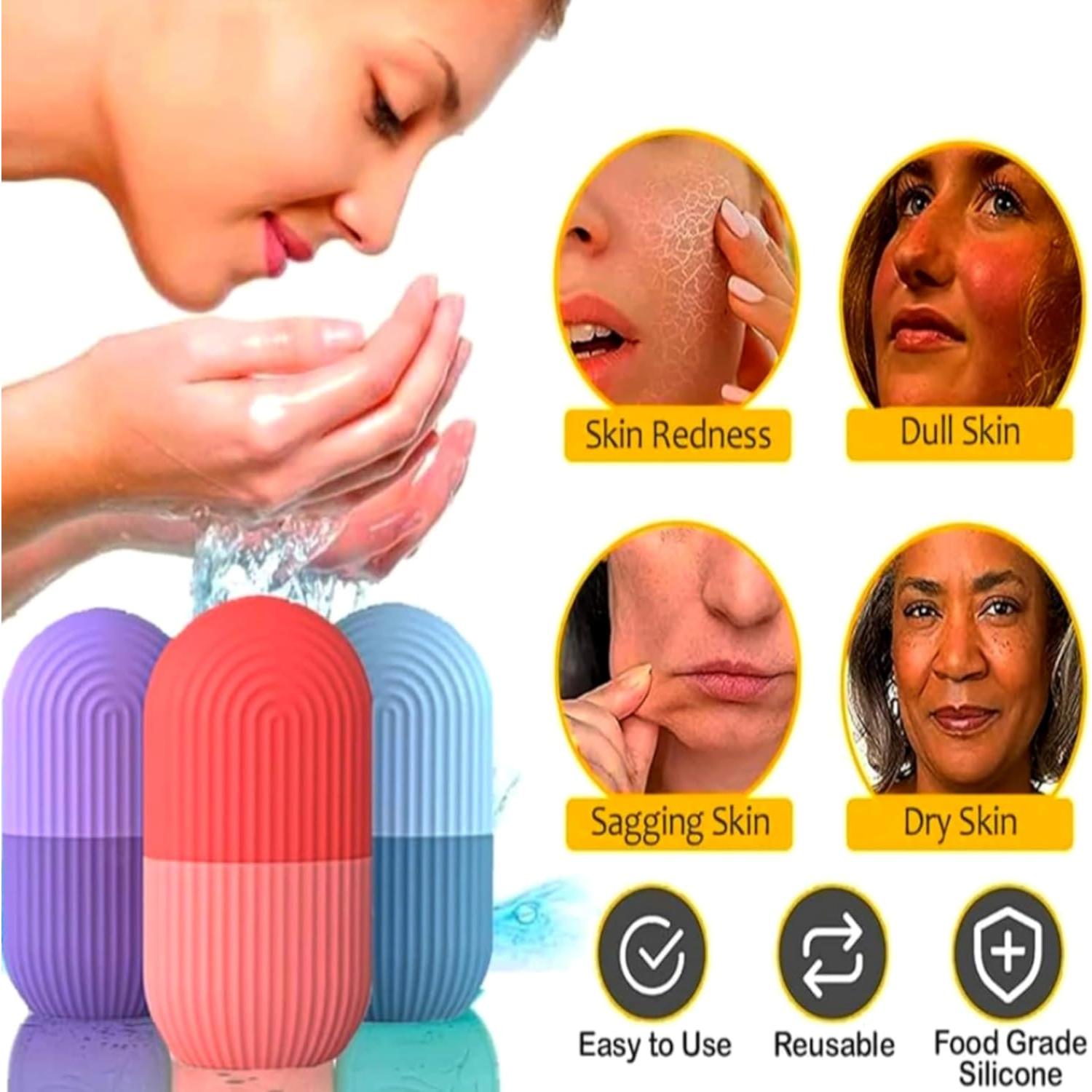 Paquete de 3 Rodillos de Hielo Facial GoldSpot - Terapia Fría