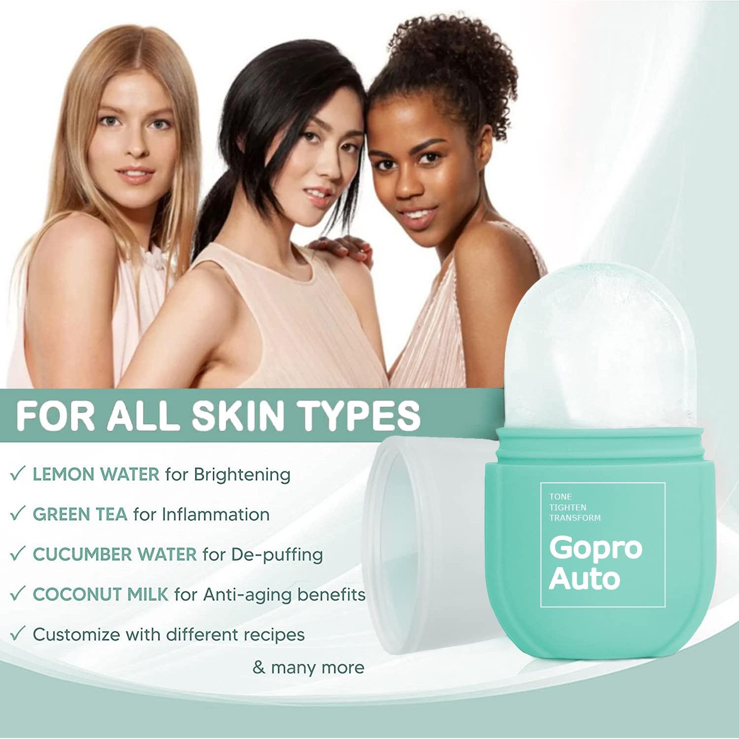 Rodillo de Hielo Facial Goproauto - Azul Cielo, 10cm