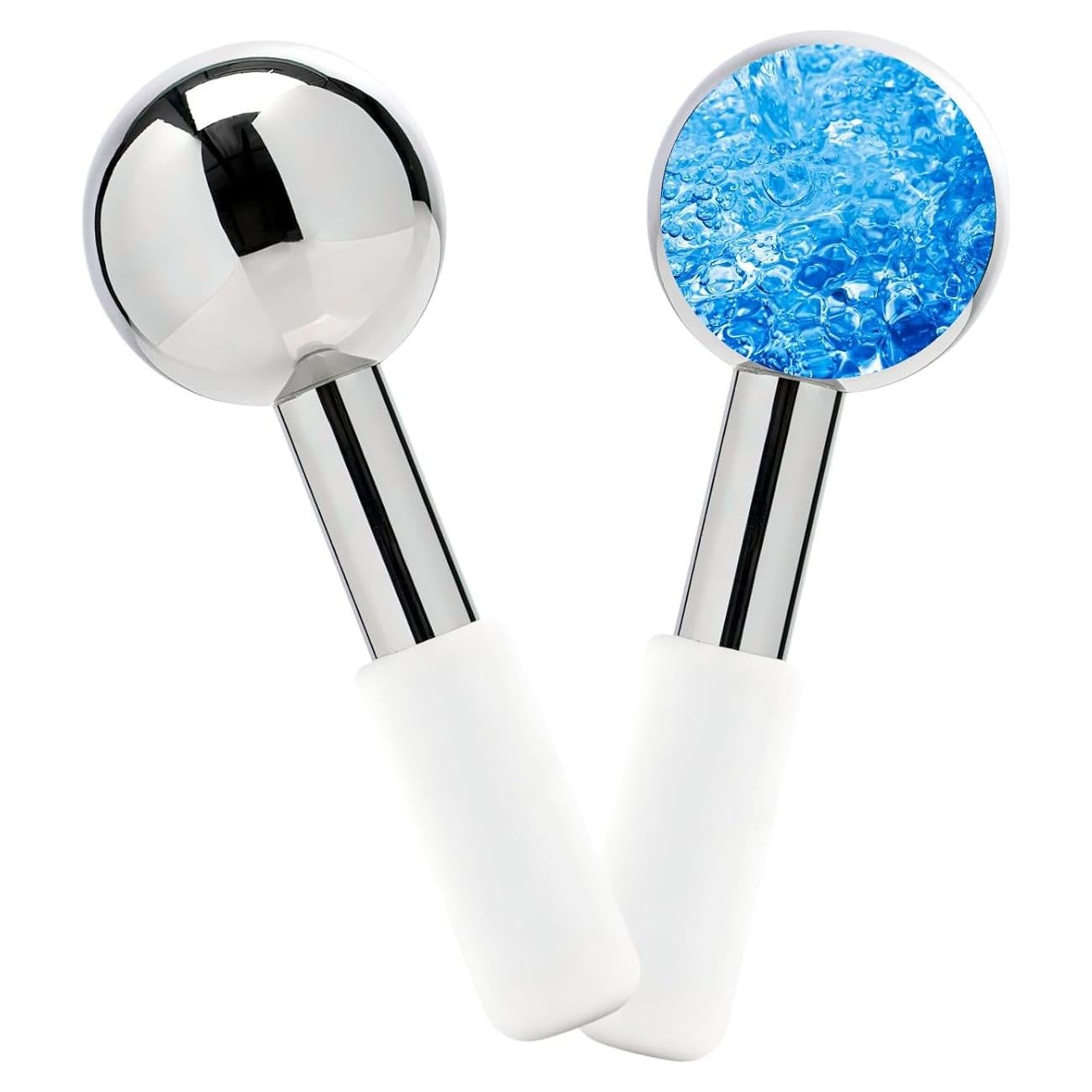 Rodillo de Hielo Facial Zminrn - Acero Inoxidable, Terapia Fría