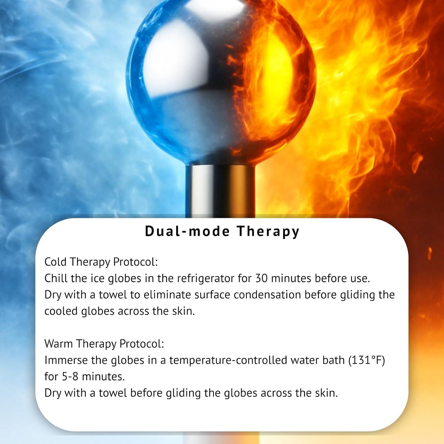 Rodillo de Hielo Facial Zminrn - Acero Inoxidable, Terapia Fría