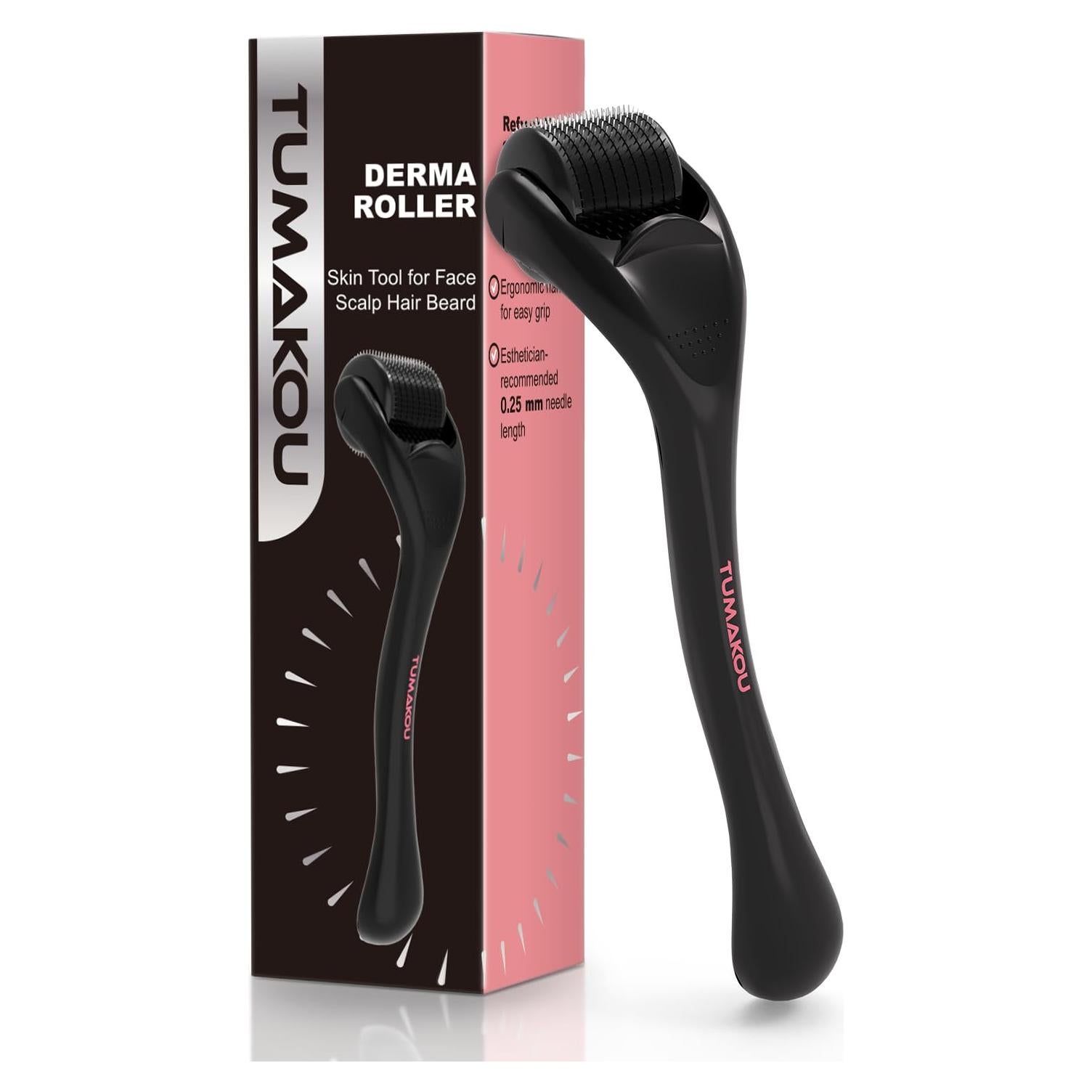 Derma Roller TUMAKOU 0.25mm Rodillo Microneedle para Piel