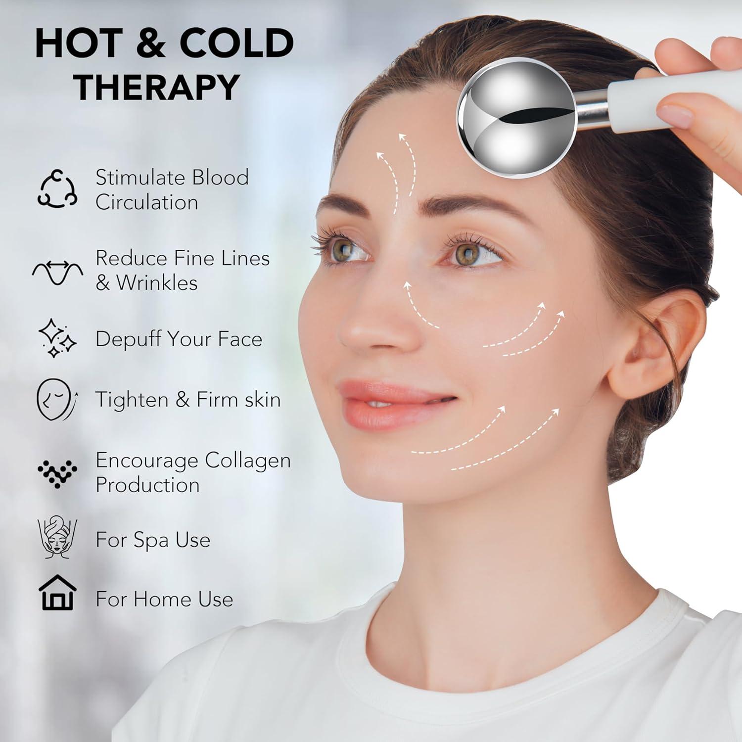 Bastones Cryo Floraison de Acero Inoxidable para Facial y Cuerpo