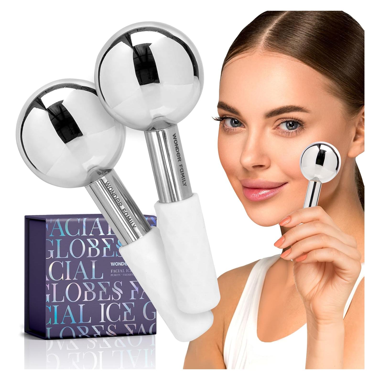 Esferas de Hielo Facial Acero Inoxidable Wonder Family 20x17cm