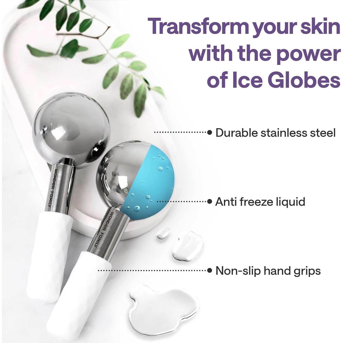 Esferas de Hielo Facial Acero Inoxidable Wonder Family 20x17cm