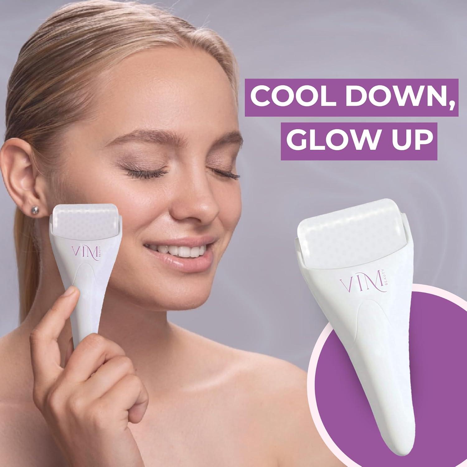 Rodillo de Hielo Facial VIM Beauty - Masaje Frío para Piel