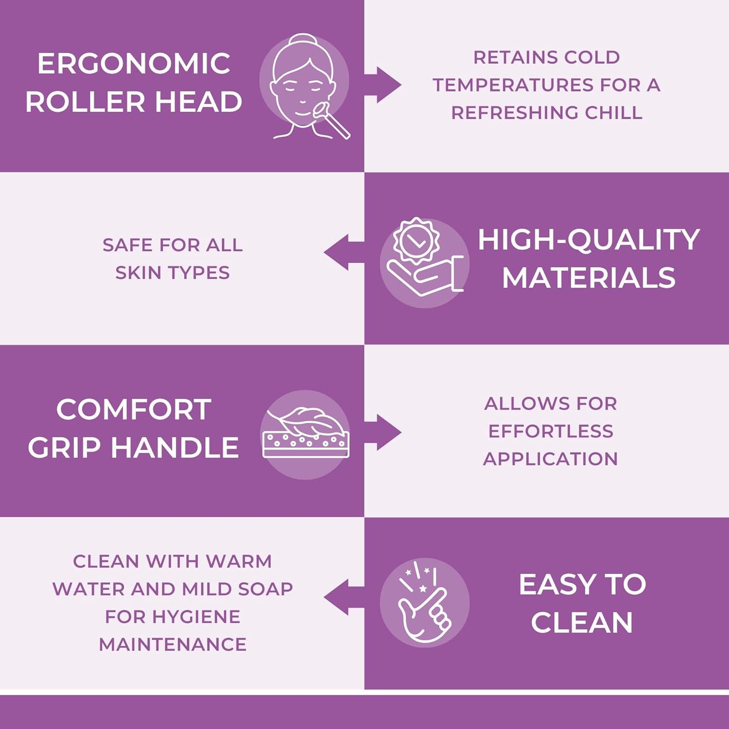 Rodillo de Hielo Facial VIM Beauty - Masaje Frío para Piel