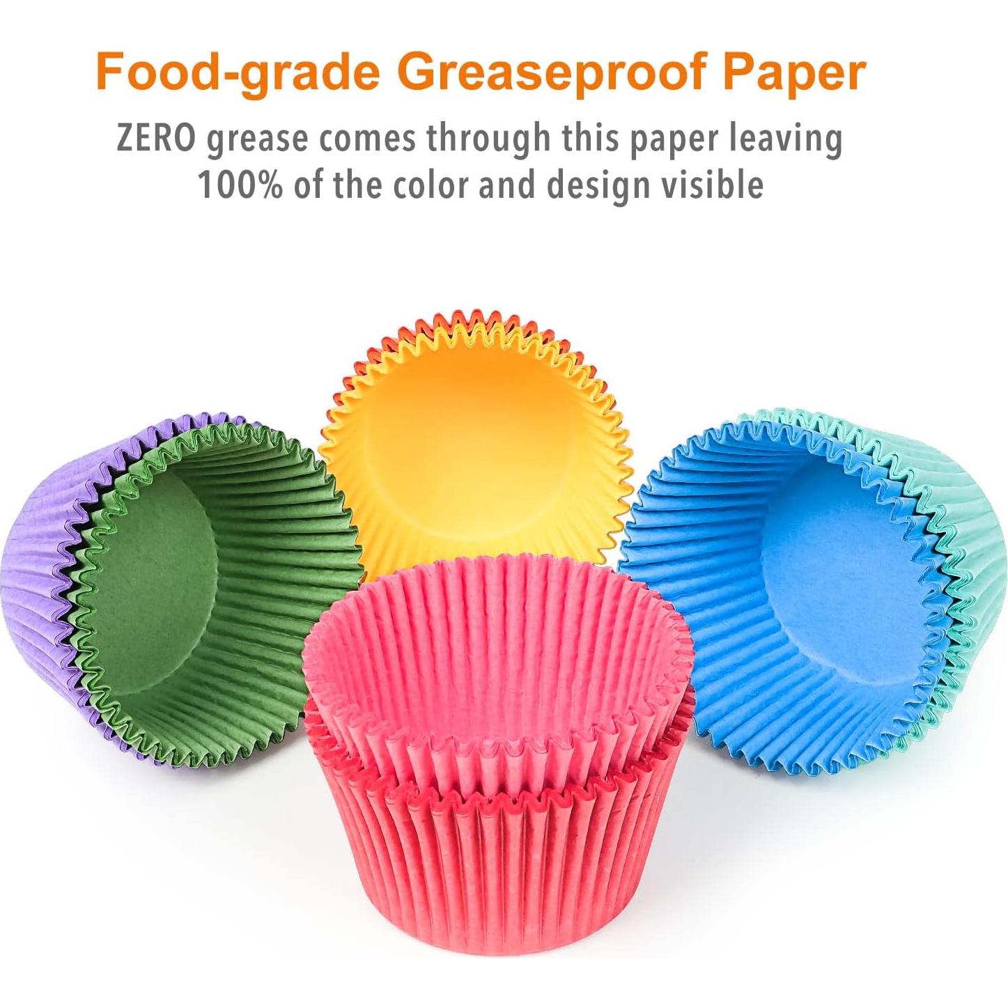 Forros para Cupcakes Jumbo GiFBERA 400 Unidades Multicolor