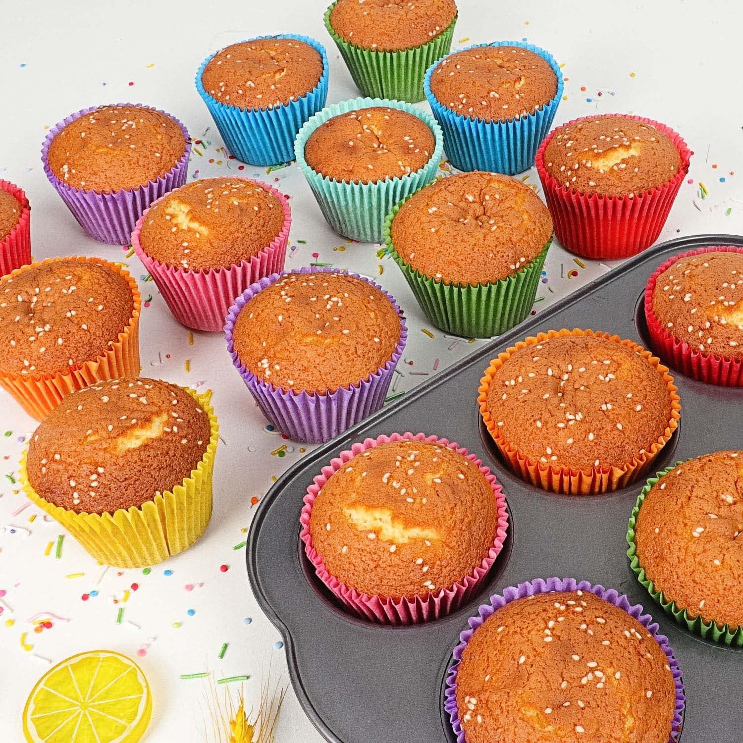 Forros para Cupcakes Jumbo GiFBERA 400 Unidades Multicolor