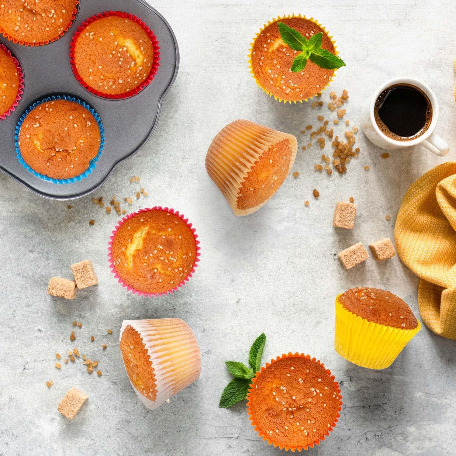 Forros para Cupcakes Jumbo GiFBERA 400 Unidades Multicolor