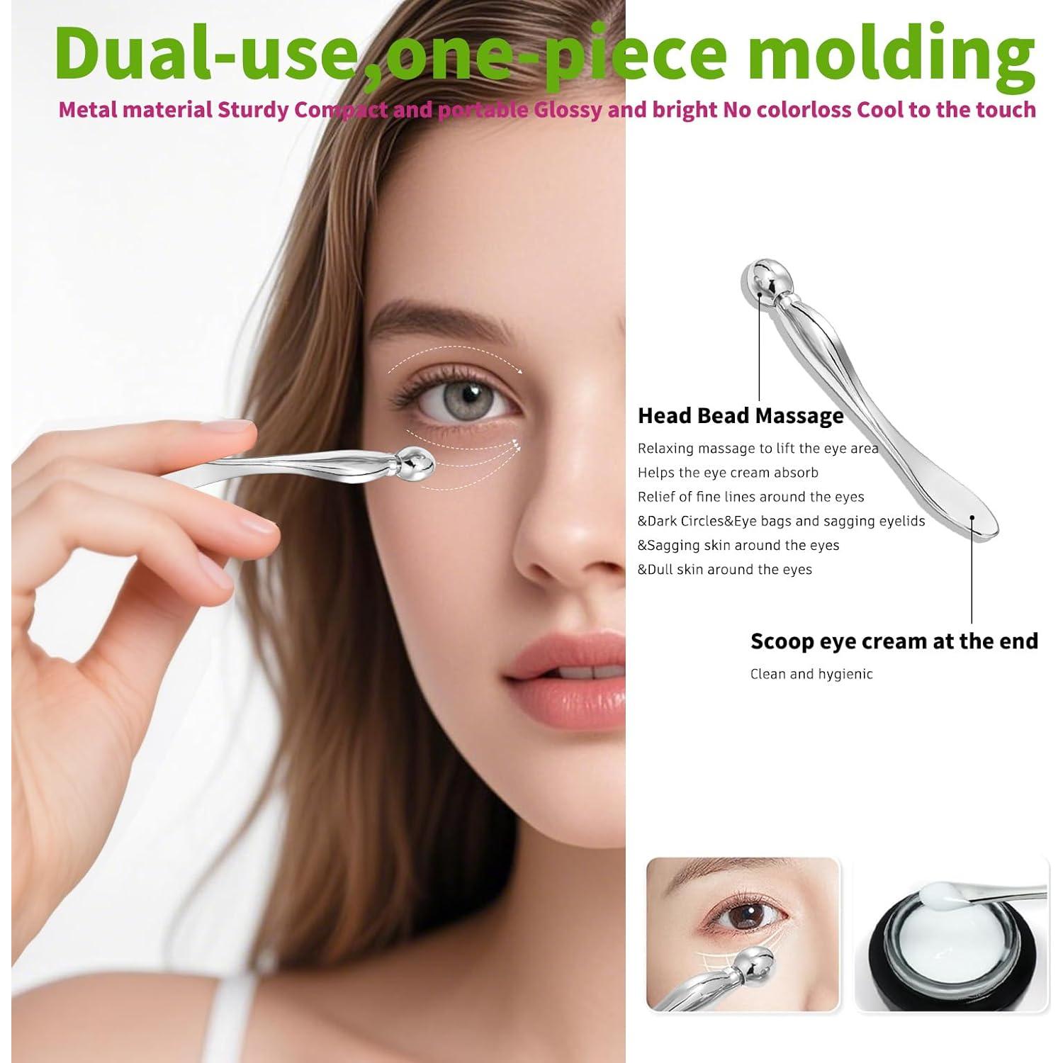 Set de Masaje Facial Acero Inoxidable Annrose 3 en 1