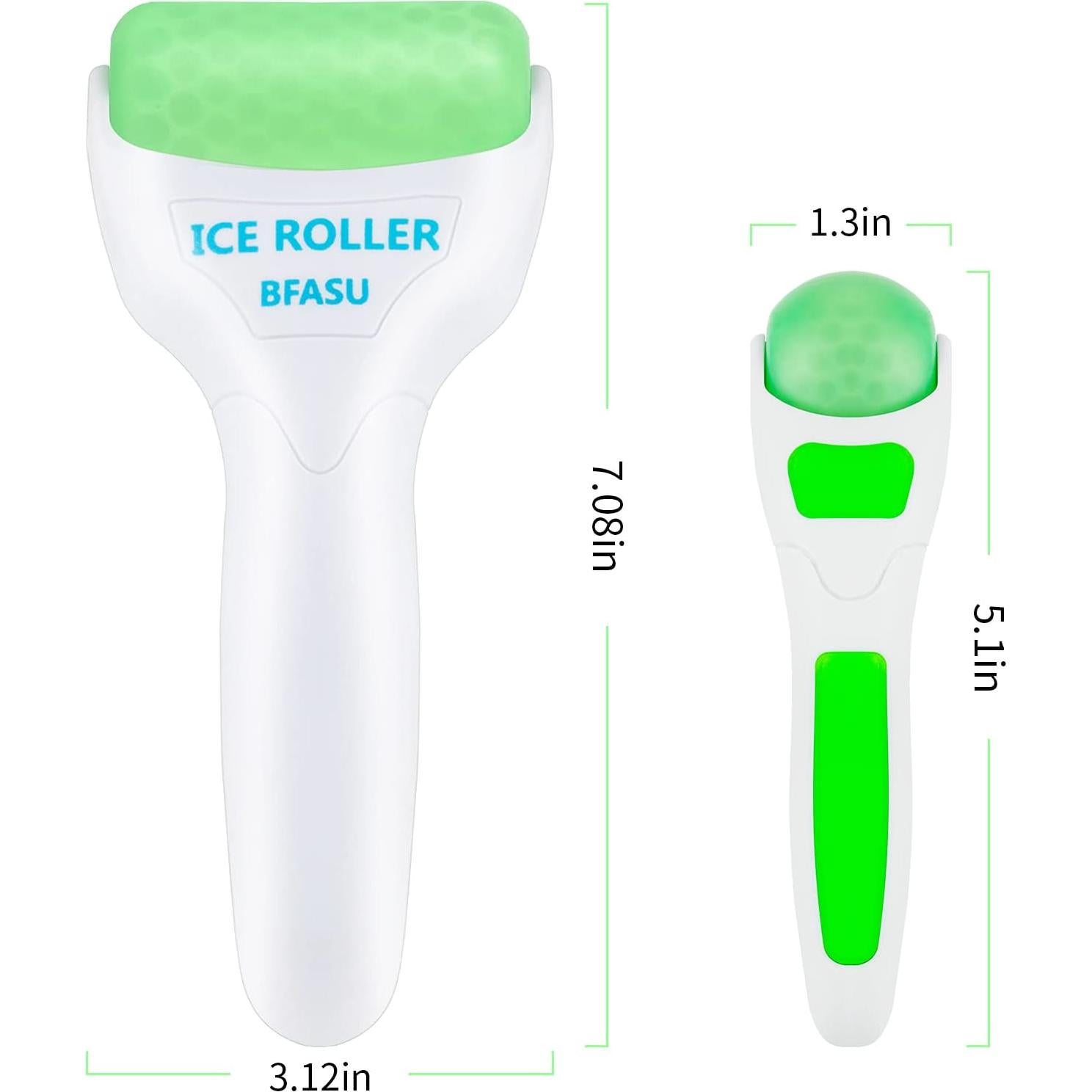 Rodillo de Hielo Facial 2 en 1 BFASU Verde - Masaje Relajante