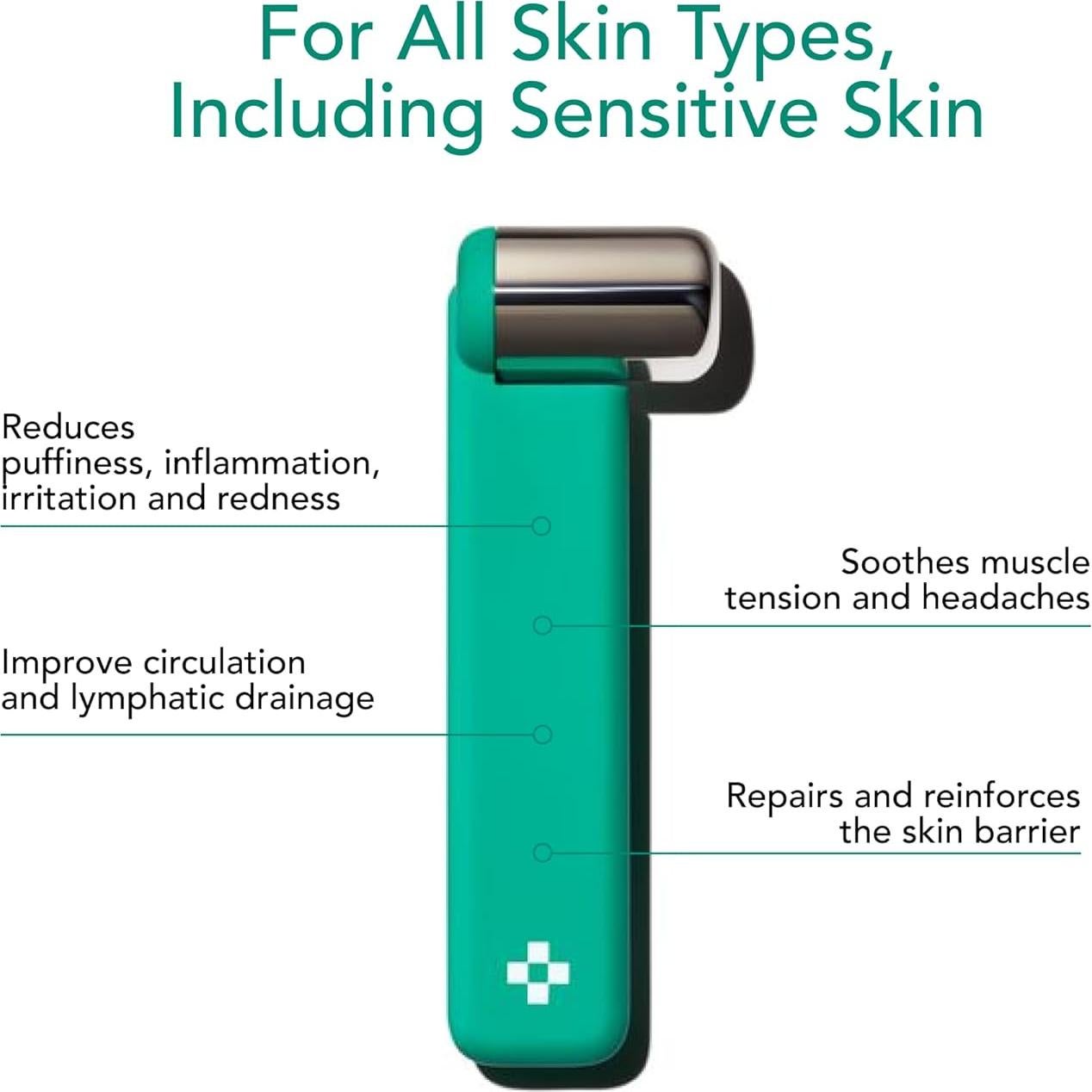 Rodillo Facial de Hielo Doré Le Glacon - Drenaje Linfático 240g