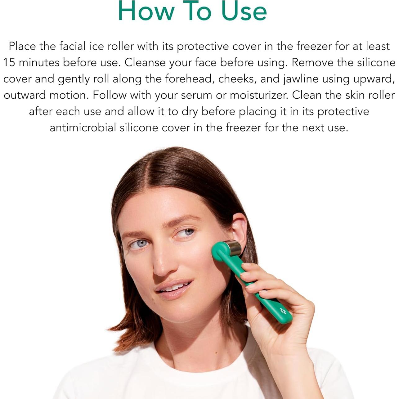 Rodillo Facial de Hielo Doré Le Glacon - Drenaje Linfático 240g