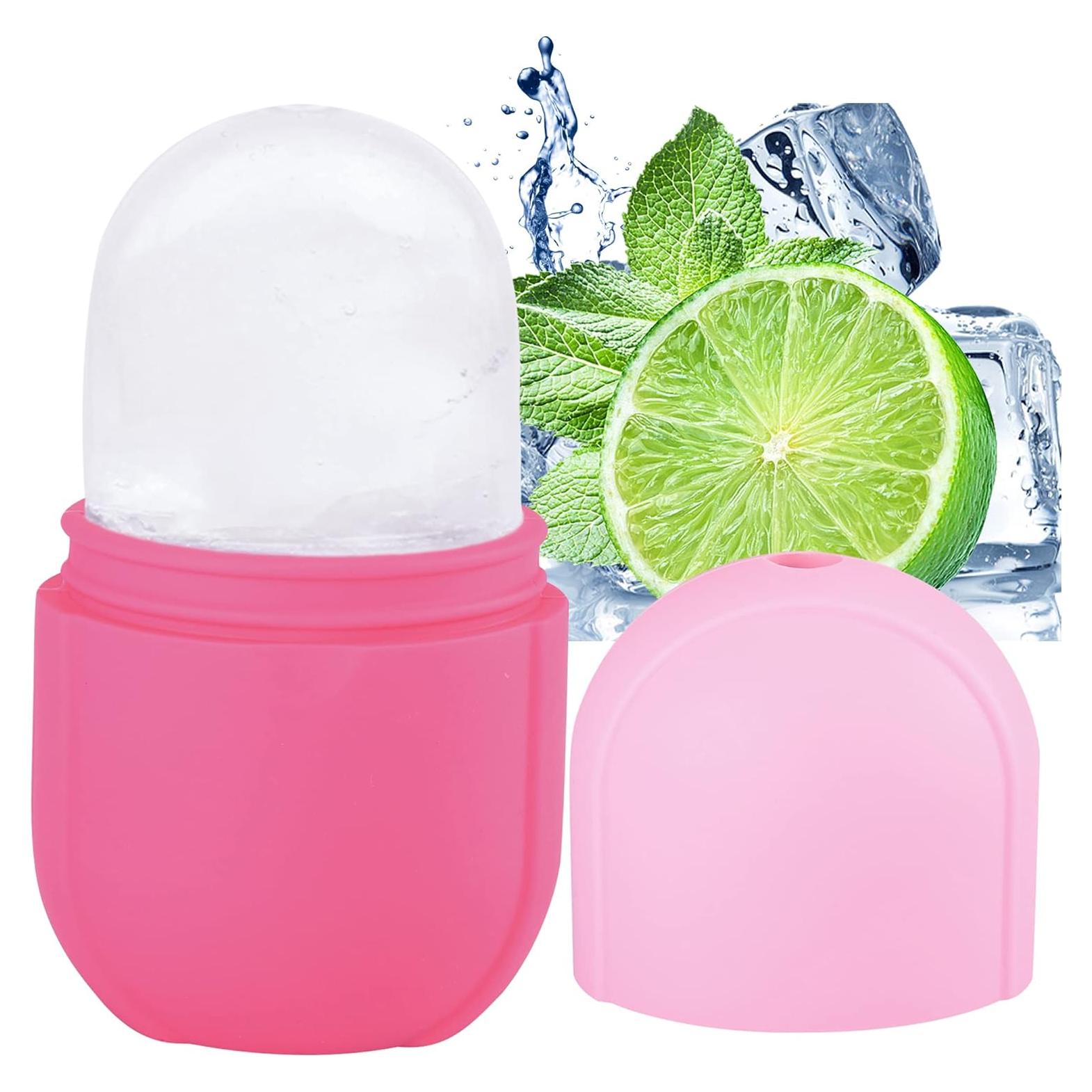 Rodillo de Hielo Aethland para Cuidado Facial Rosa 12.39cm