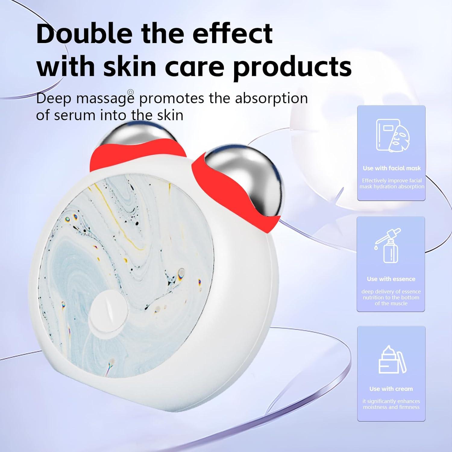 Masajeador Facial Microcorriente Dr.hiumi 3 en 1 - Blanco