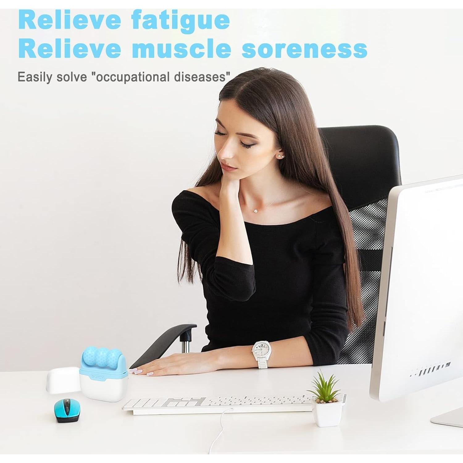 Rodillo de Hielo Facial Jasaqe 2 en 1 con Estuche Azul