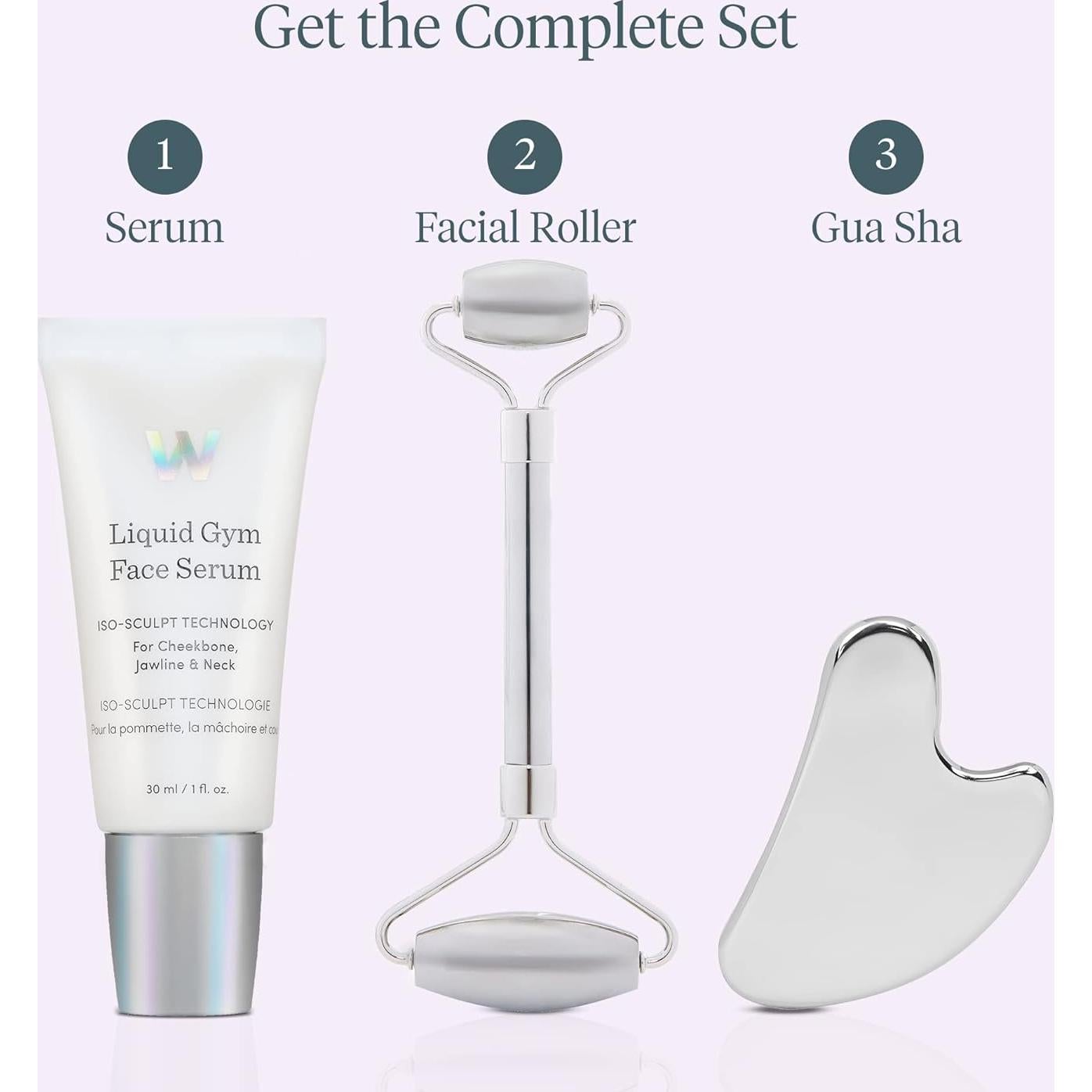 Herramienta Gua Sha Wonderskin Liquid Gym para Masaje Facial