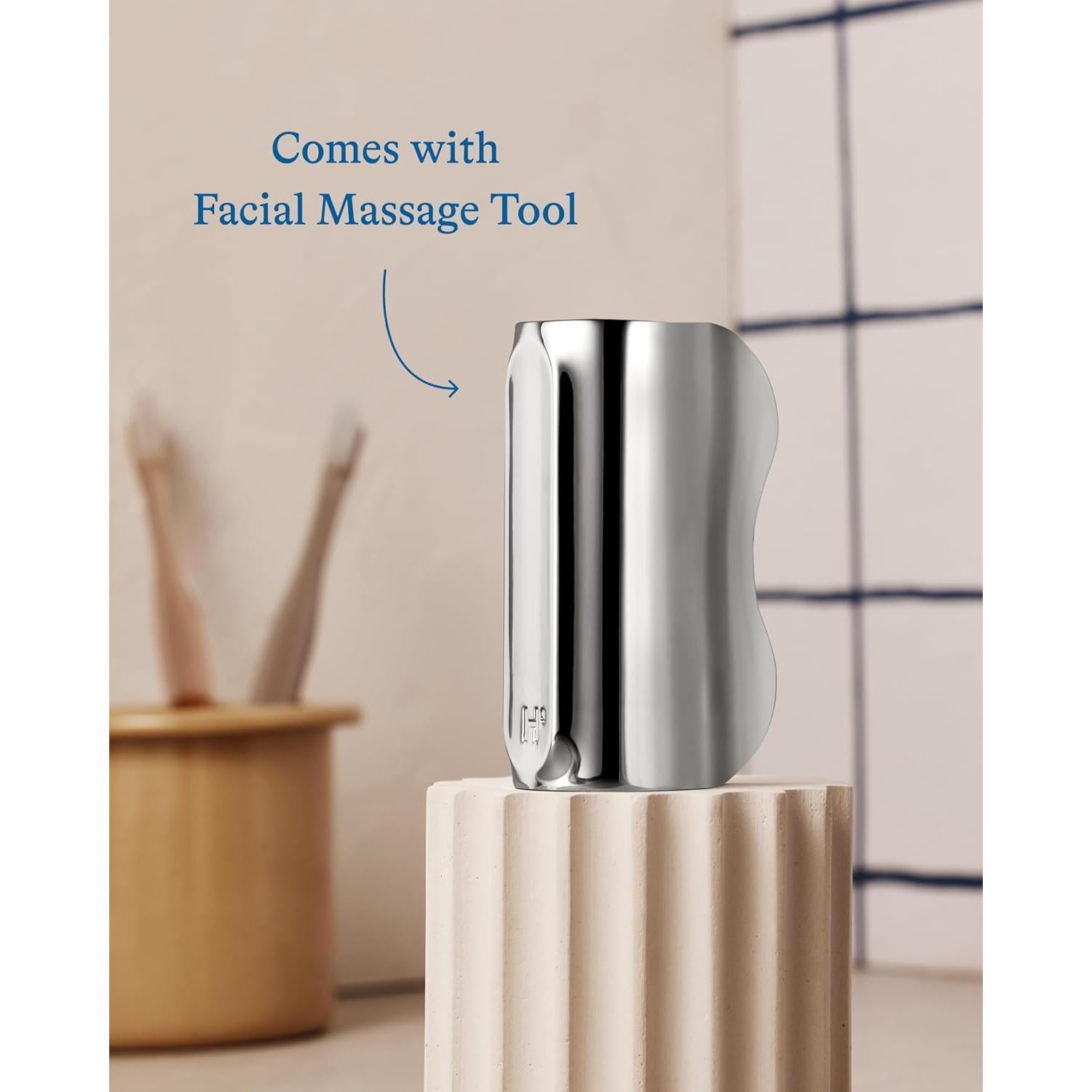 Kit de Cuidado Facial para Hombres Harry's - Stick Refrescante y Gua Sha