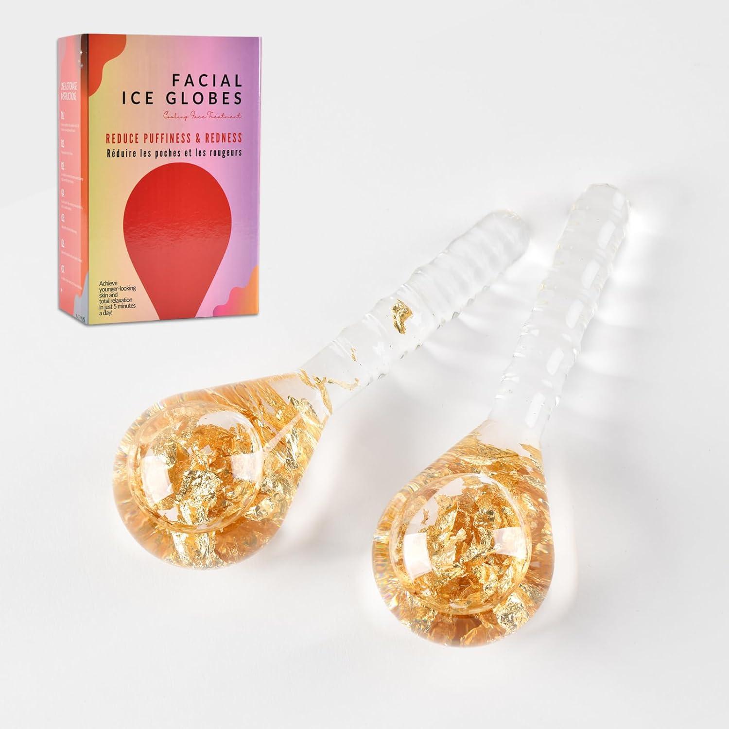 Esferas de Hielo Facial Lazzybeauty - Masajeador Frío para Piel