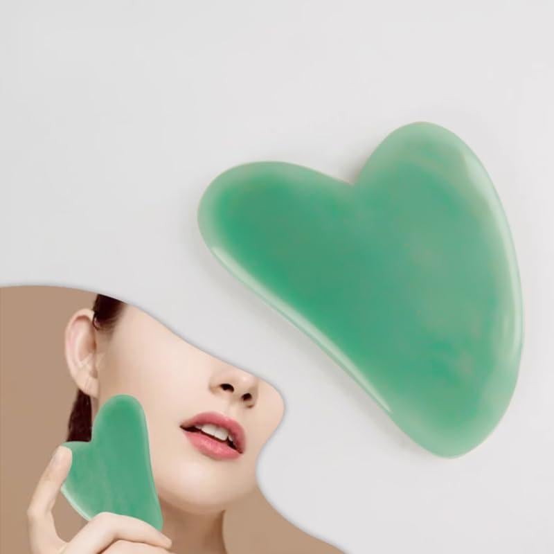 Set de Herramientas Faciales Lovsheme Gua Sha y Rodillo de Jade