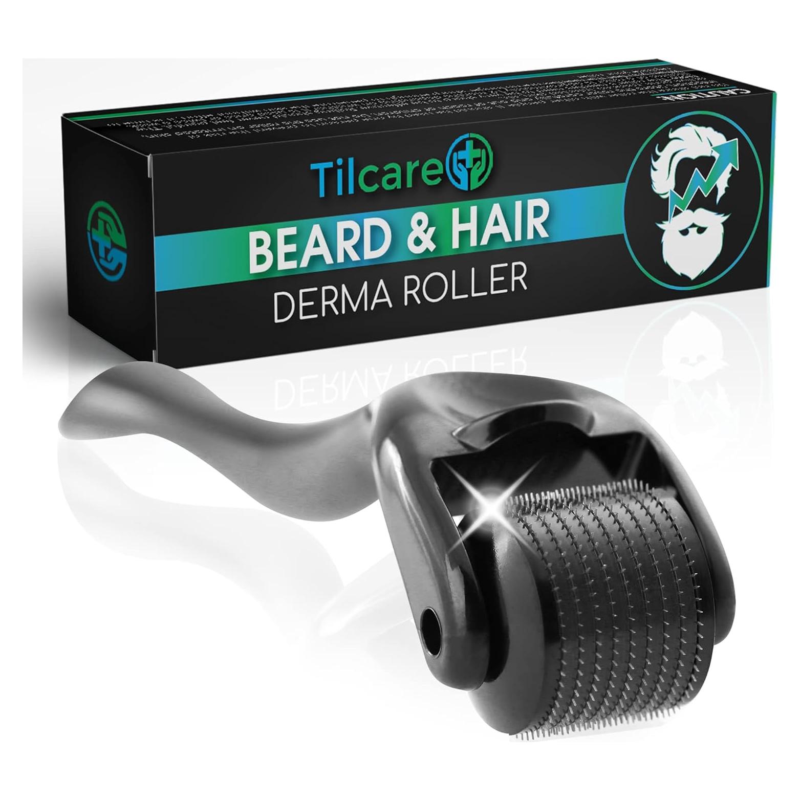 Rodillo Derma para Barba y Cabello Tilcare 0.25mm Titanio