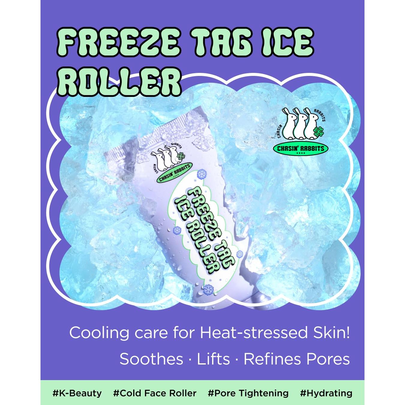 Rodillo Facial de Hielo CHASIN' RABBITS con Suero Hidratante 50ml