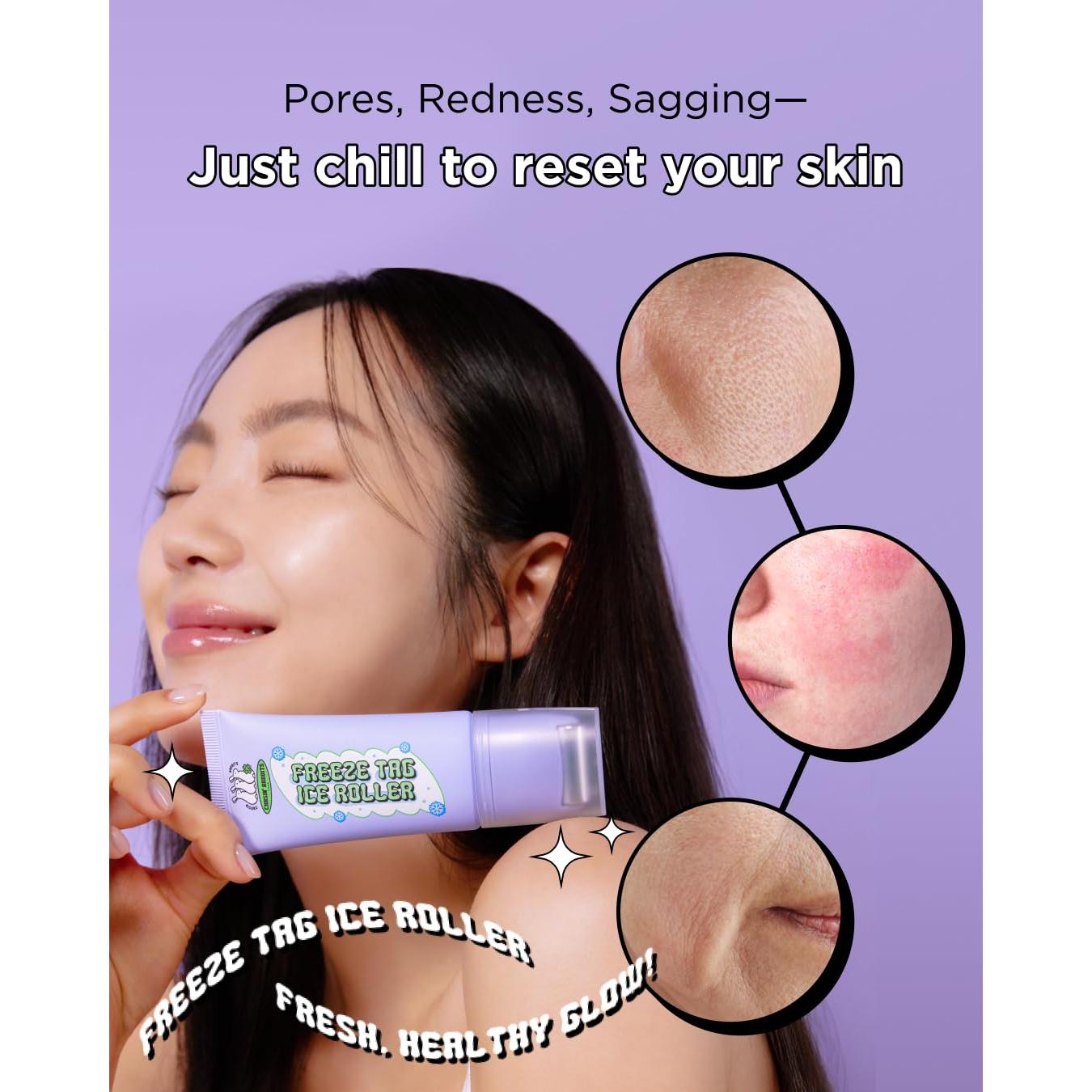 Rodillo Facial de Hielo CHASIN' RABBITS con Suero Hidratante 50ml