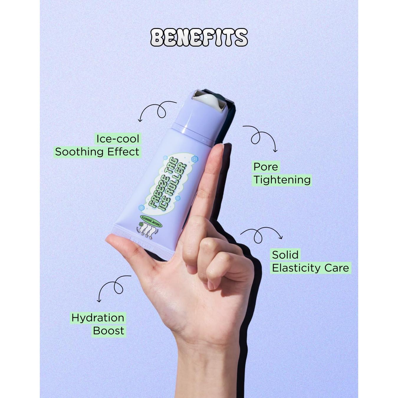 Rodillo Facial de Hielo CHASIN' RABBITS con Suero Hidratante 50ml