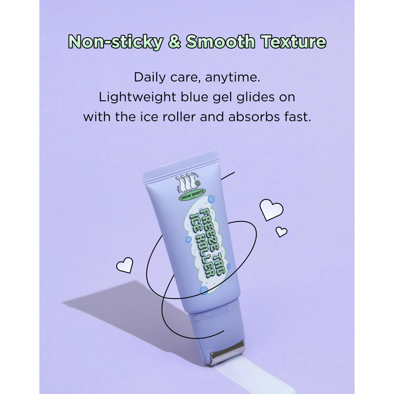 Rodillo Facial de Hielo CHASIN' RABBITS con Suero Hidratante 50ml