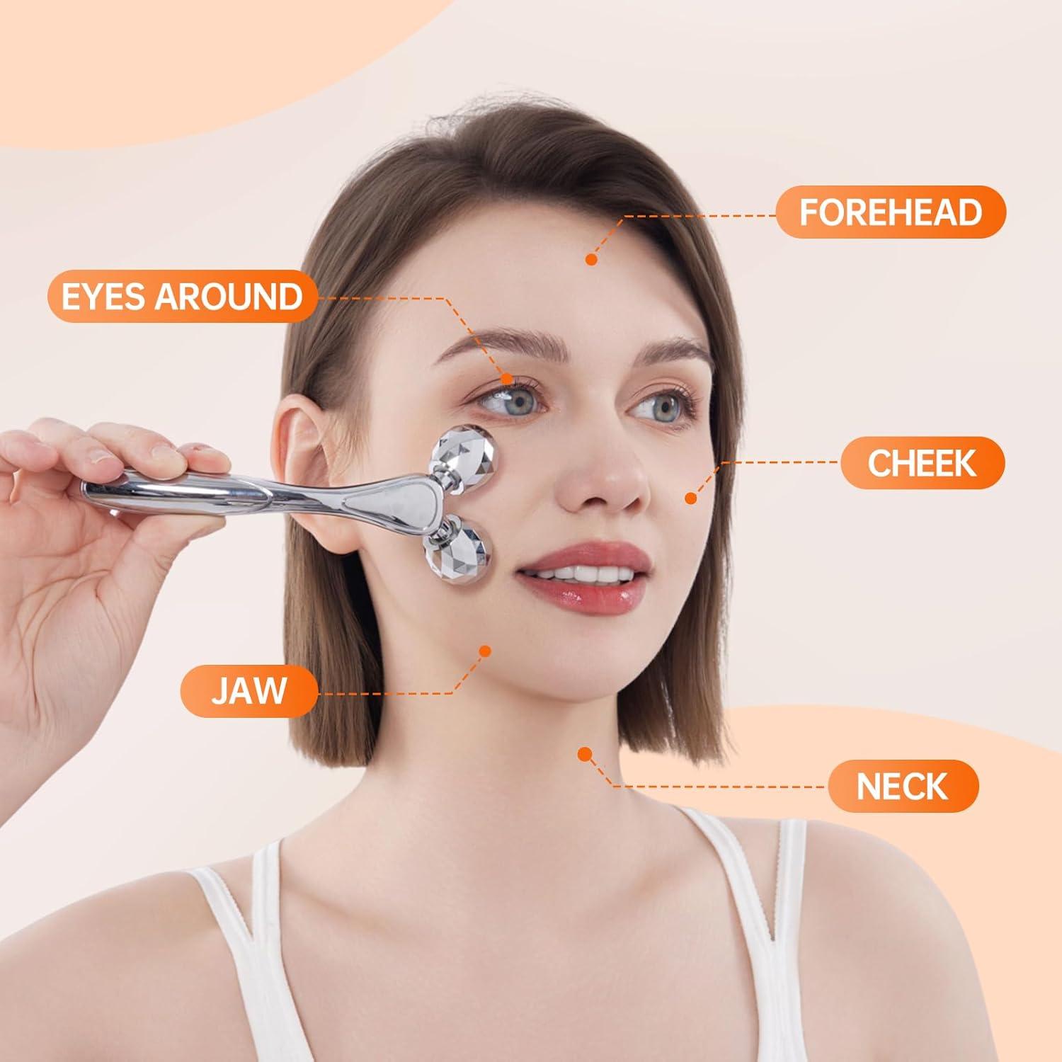 Rodillo Facial Metálico InfiniteRelax 3D Antienvejecimiento