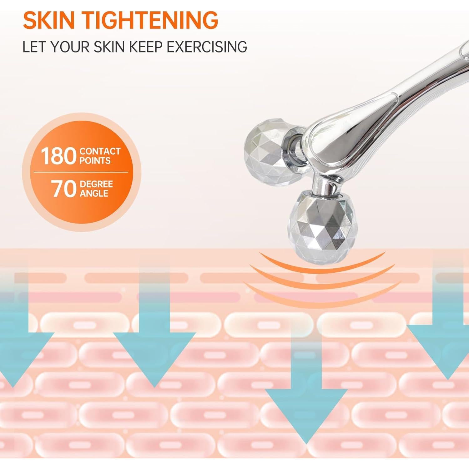 Rodillo Facial Metálico InfiniteRelax 3D Antienvejecimiento