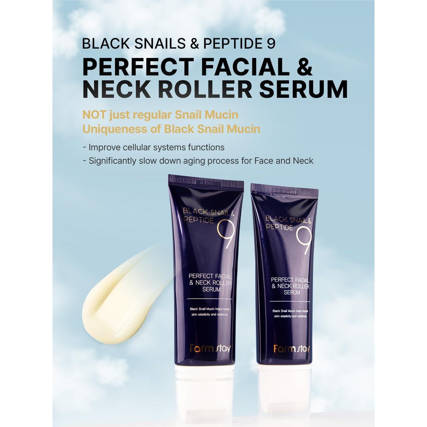 Suero Facial Farmstay Caracol Negro 100ml - Hidratante y Reafirmante