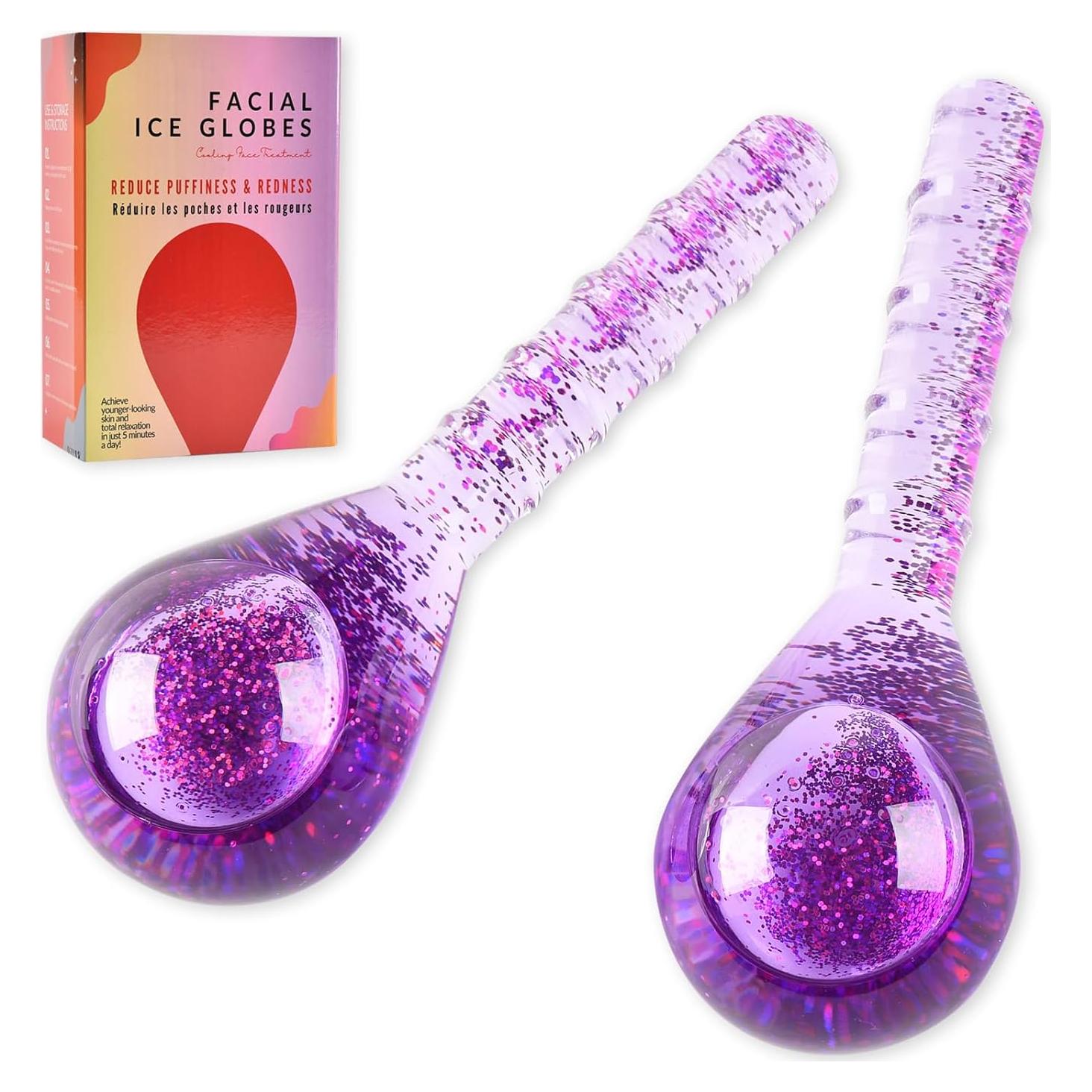 Esferas de Hielo Facial Lazzybeauty - Masajeador Antienvejecimiento