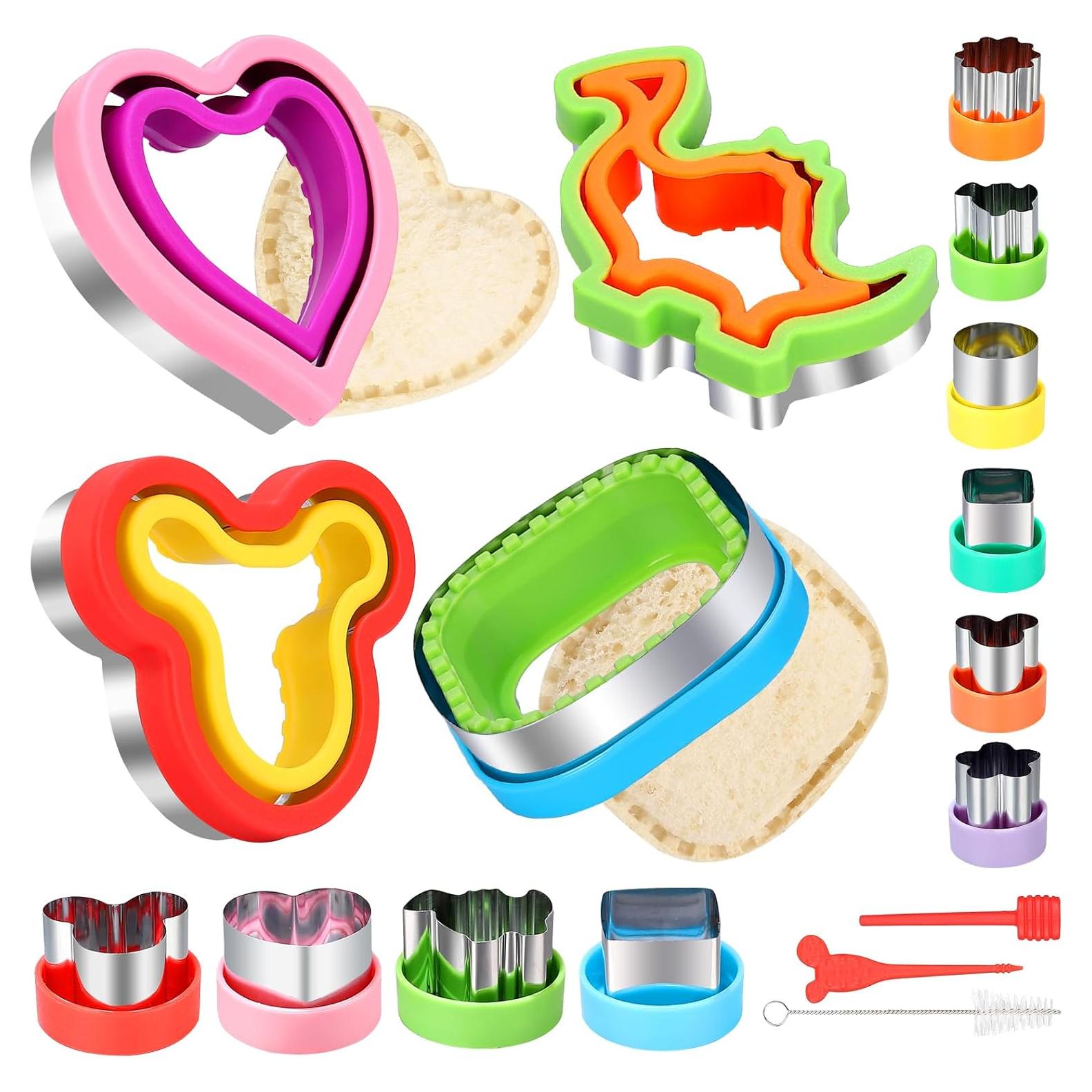 Cortadores de Sándwich Laxizar 4 Piezas + 12 Galletas