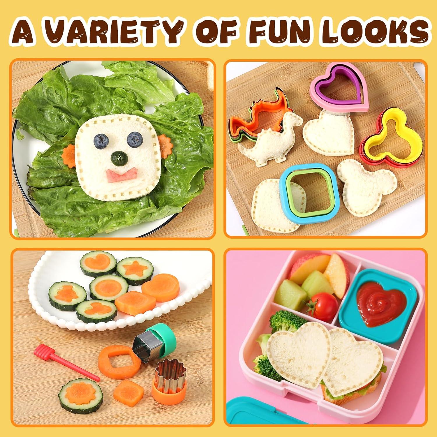 Cortadores de Sándwich Laxizar 4 Piezas + 12 Galletas