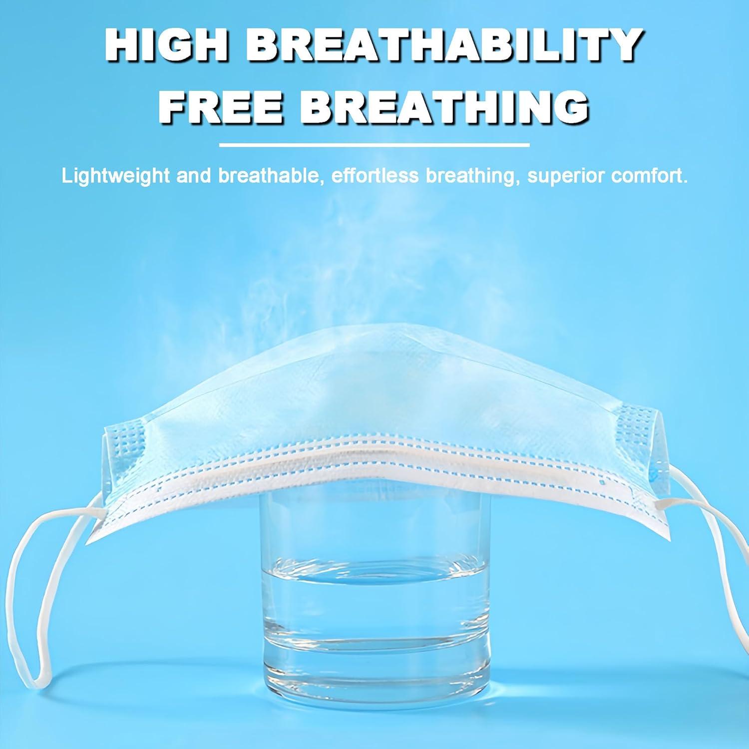 Mascarillas Desechables 3 Capas Azul - 100 Unidades