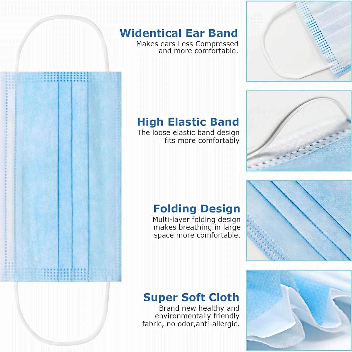 Paquete de 100 mascarillas desechables 3 capas DR.MOXA