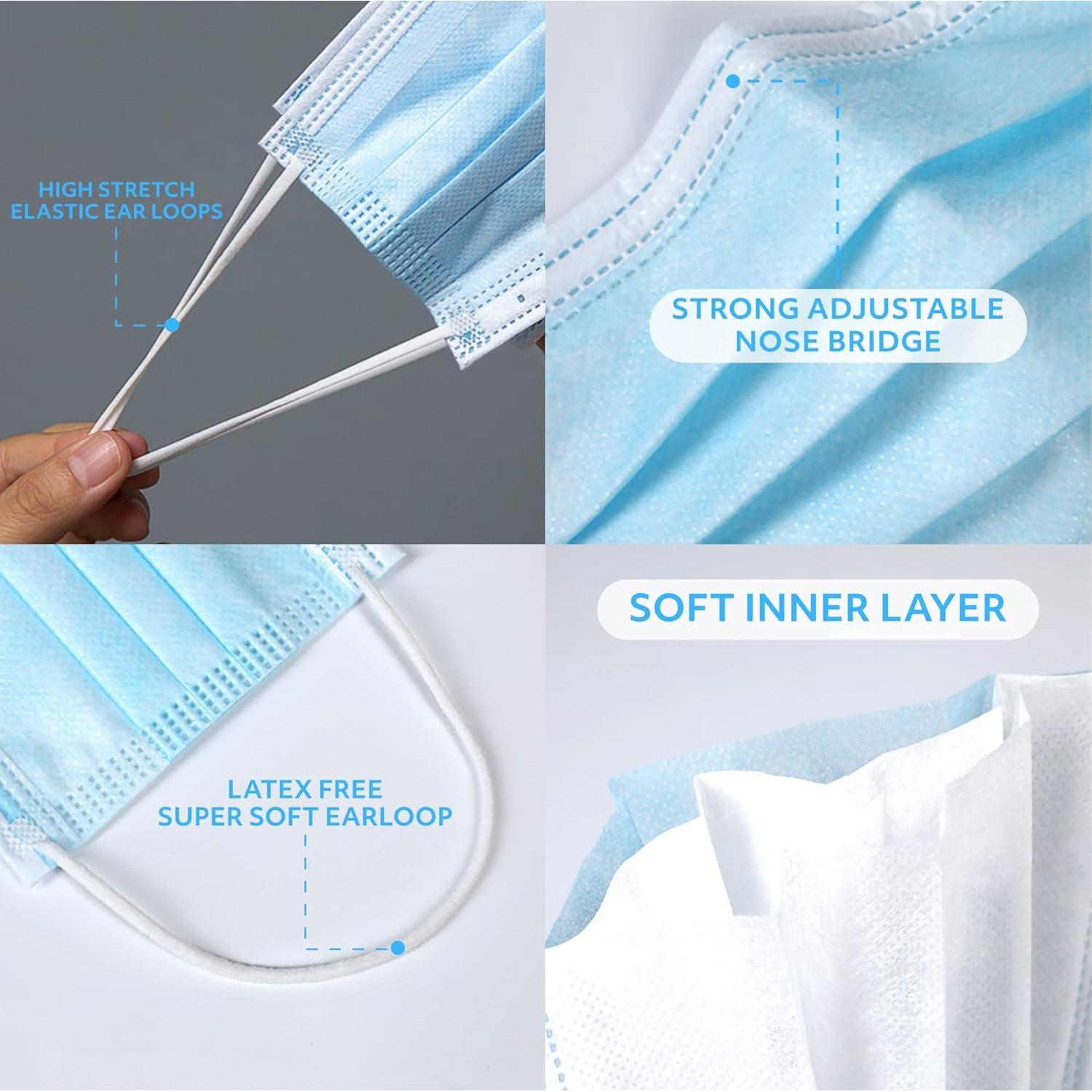 Máscaras Desechables MAGICARE Grado Médico 3 Capas - 50 Unidades