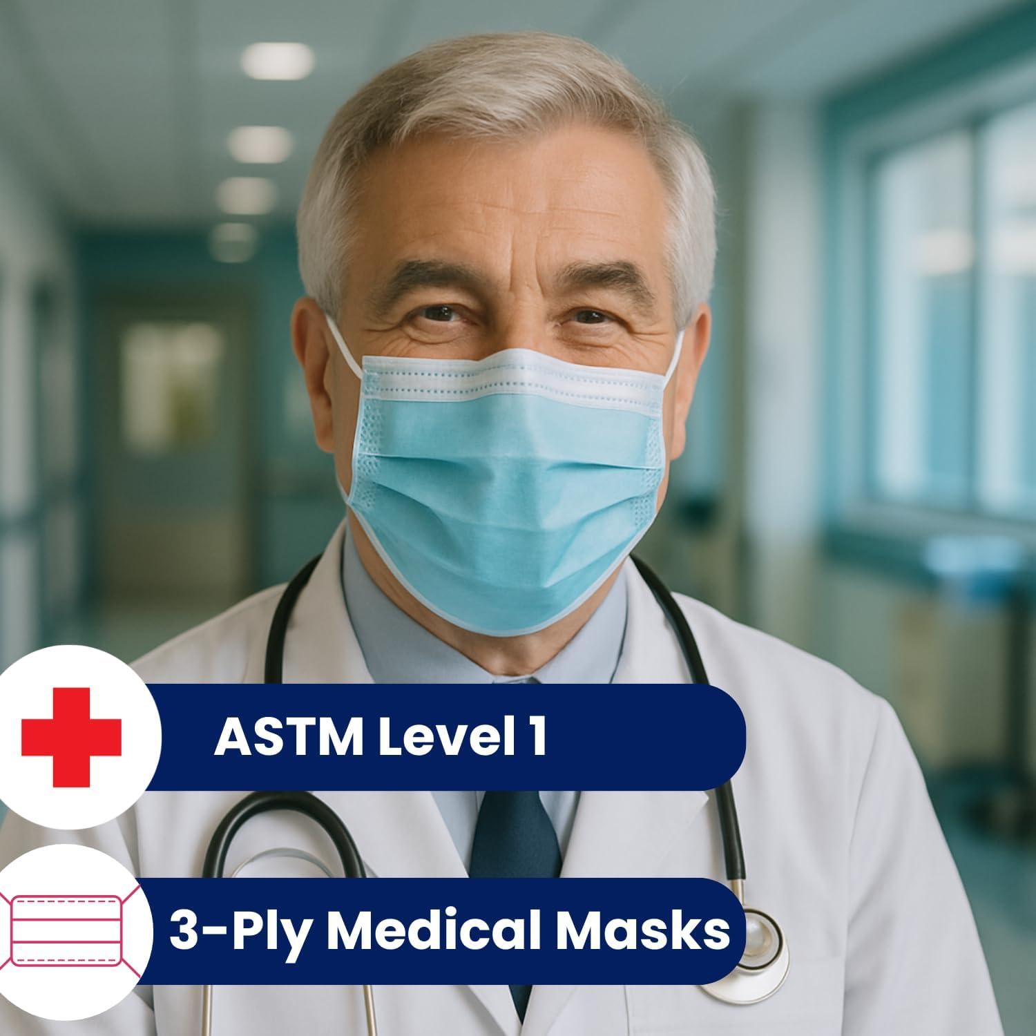 Máscaras Desechables MAGICARE Grado Médico 3 Capas - 50 Unidades