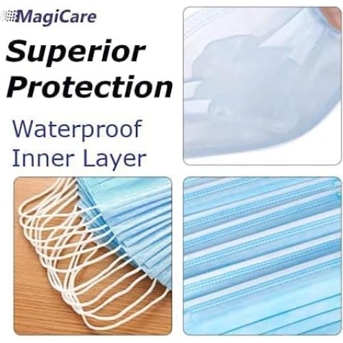 Máscaras Desechables MAGICARE Grado Médico 3 Capas - 50 Unidades