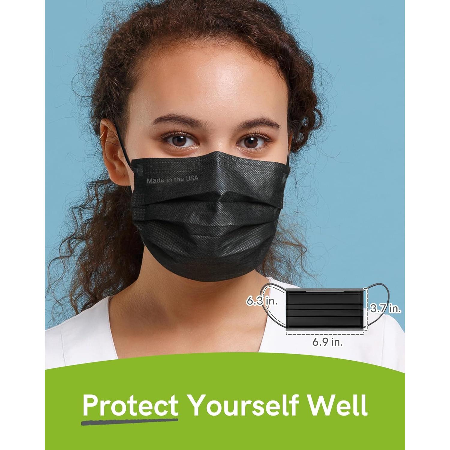 Mascarillas desechables EcoGuard 4 capas grado médico 50 unidades