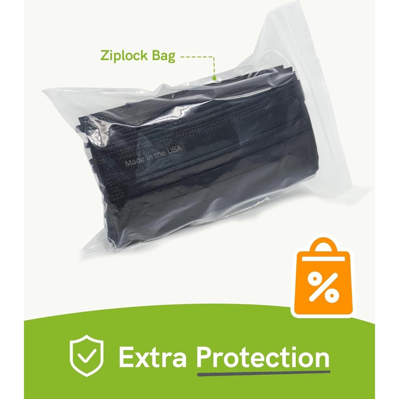 Mascarillas desechables EcoGuard 4 capas grado médico 50 unidades