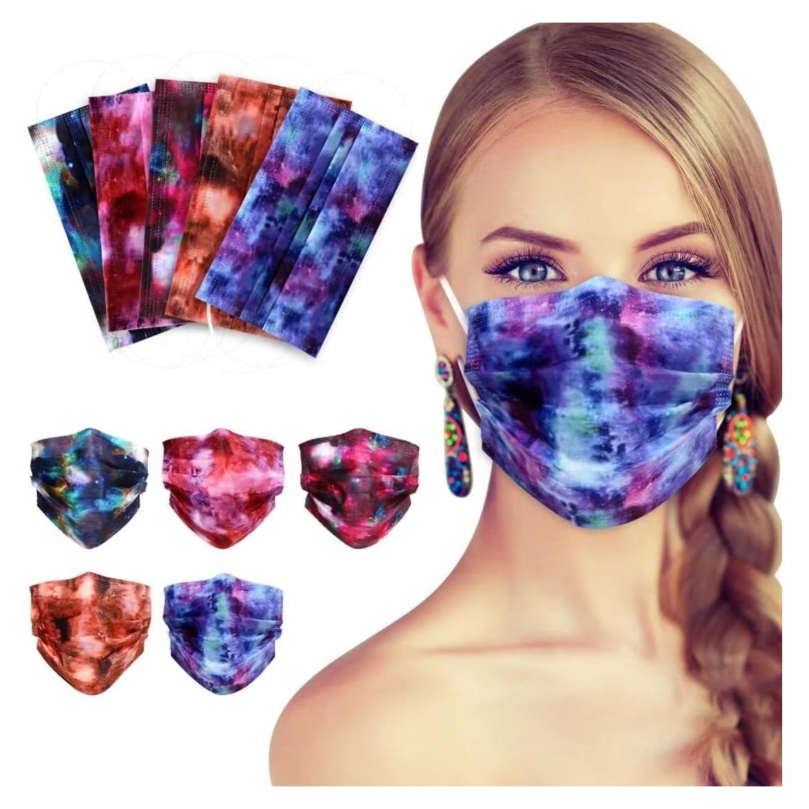 Mascarillas Desechables 3 Capas NVGSN - 100 Pcs Coloridas