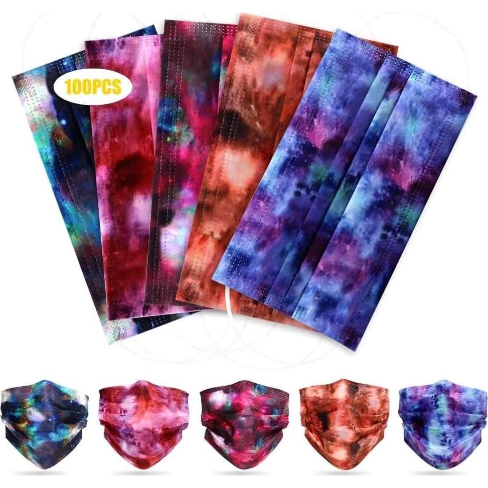 Mascarillas Desechables 3 Capas NVGSN - 100 Pcs Coloridas